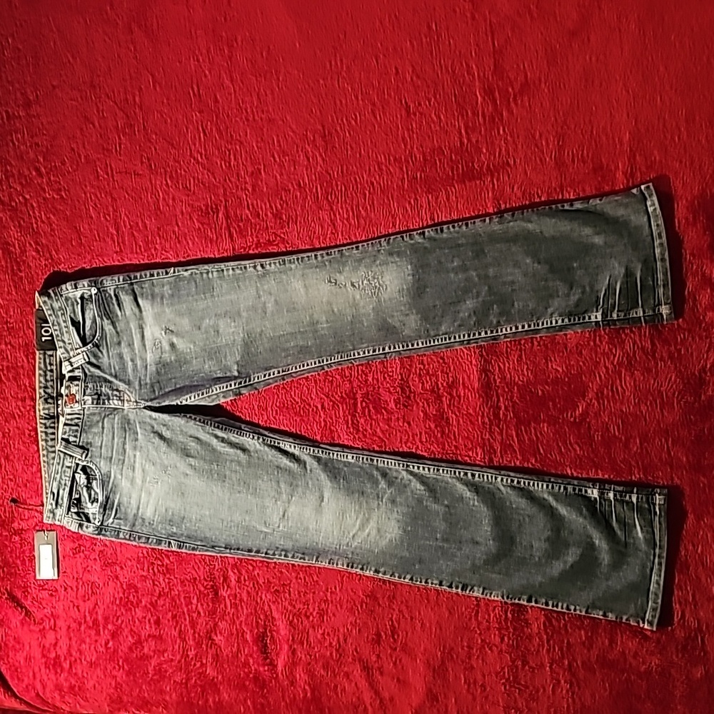 Woman's, Armani Exchange, size 10 long, blue jeans